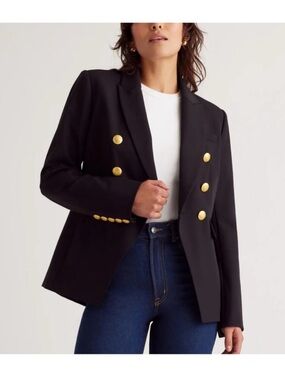 Quince Scuba Captain’s convertible blazer true black medium